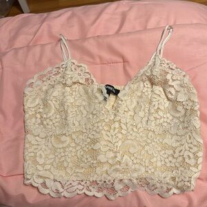 Lace crop top